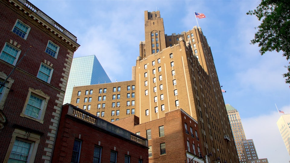 Centre-ville de Newark montrant panoramas, building et ville