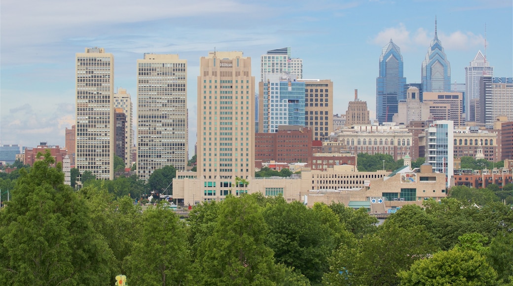 Camden showing landscape views, a skyscraper and a city