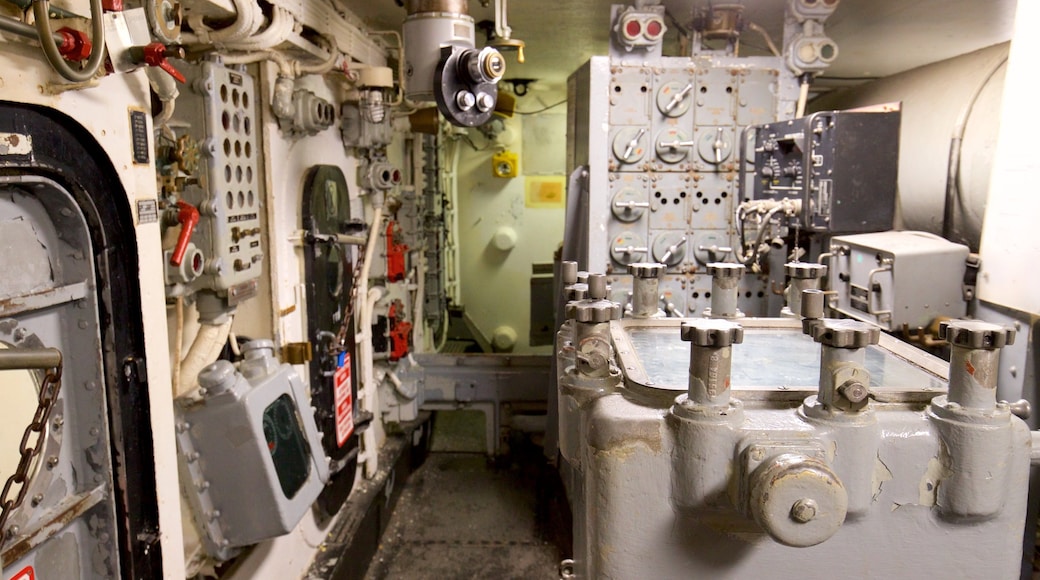 Battleship New Jersey showing interior views and military items