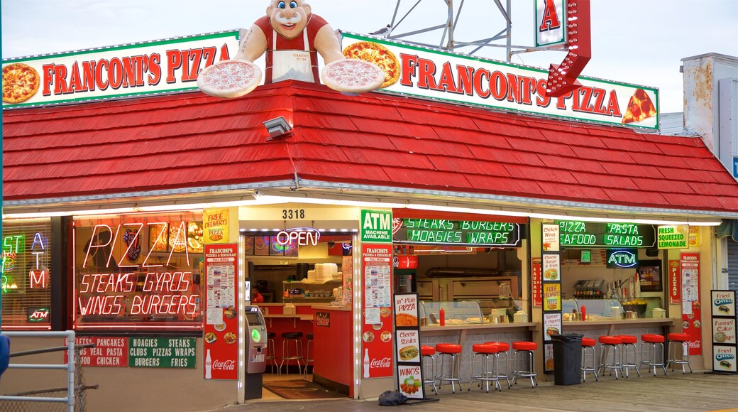 Wildwood Boardwalk which includes signage