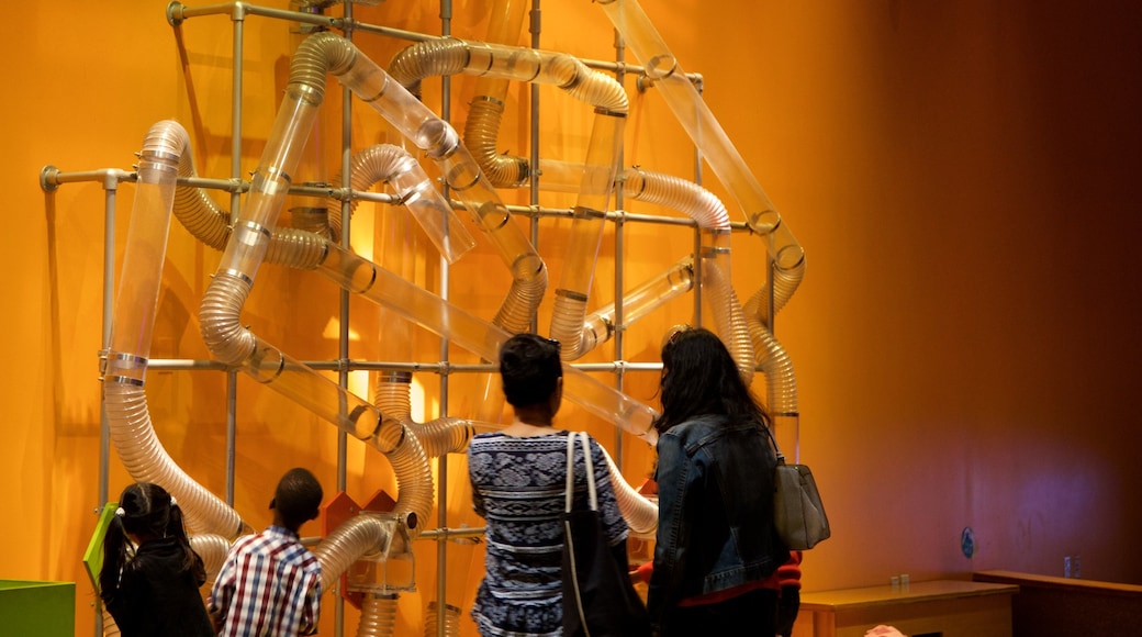 Liberty Science Center featuring interior views as well as a small group of people