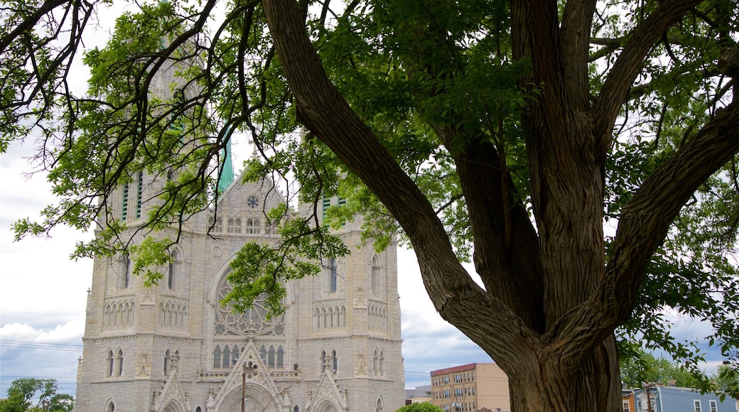 Branch Brook Park featuring heritage architecture and a church or cathedral