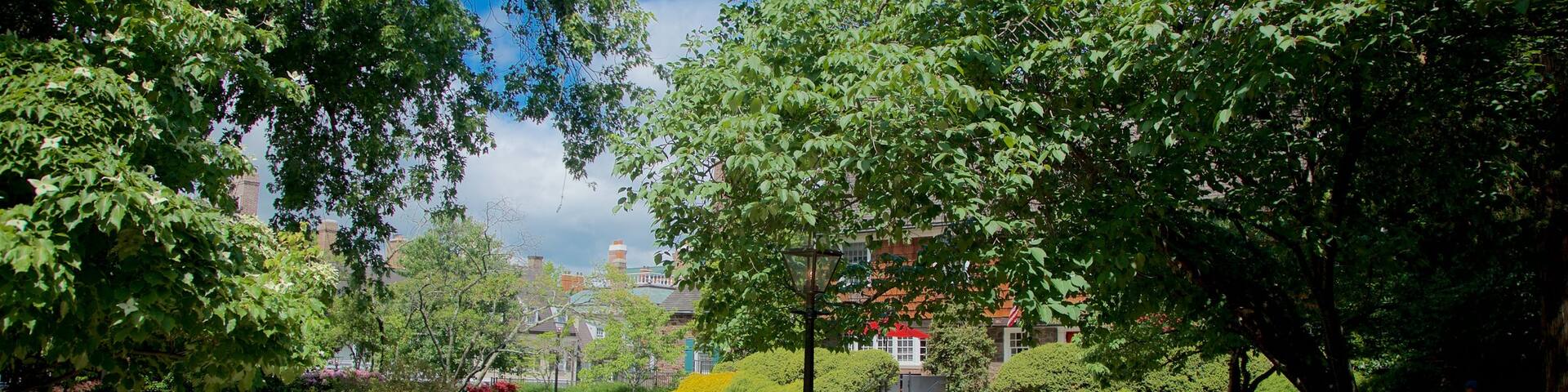 Palmer Square which includes a park