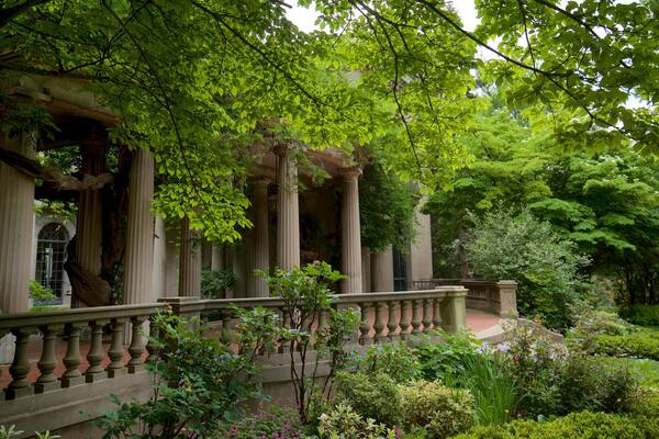 Van Vleck House & Gardens qui includes parc