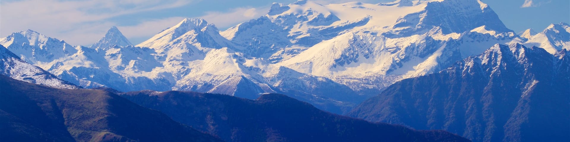 Mottarone featuring landscape views, mountains and snow