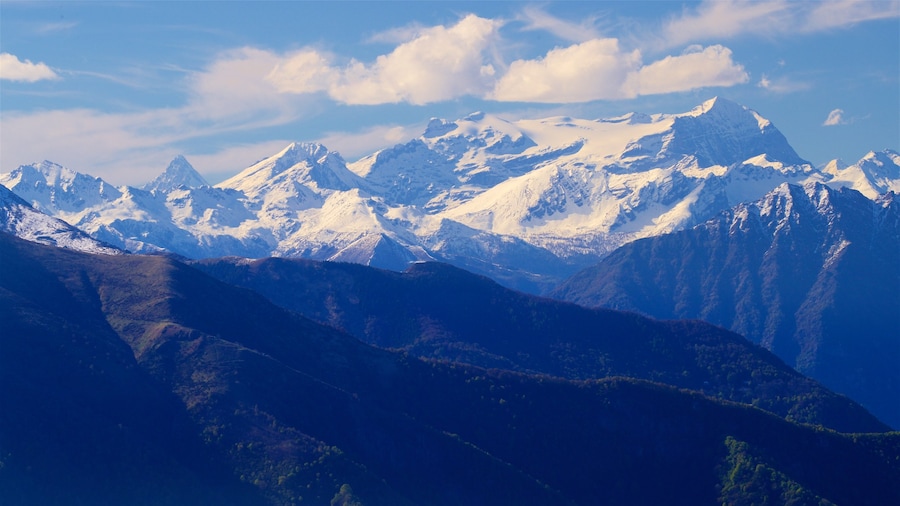 Mottarone showing mountains, snow and landscape views