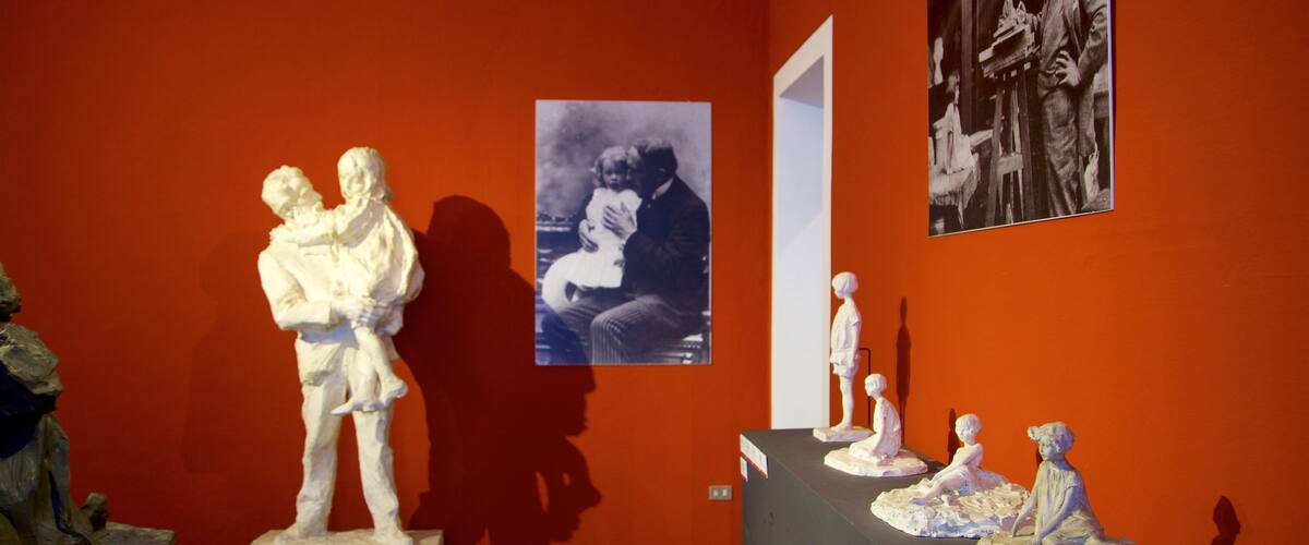 Paesaggio Museum featuring interior views and a statue or sculpture