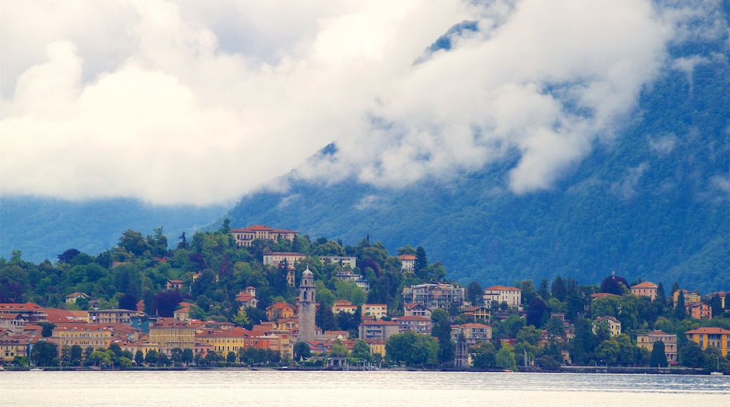 Villa Fedora ofreciendo montañas, un pueblo y un lago o laguna