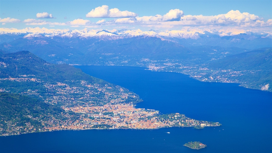 Mottarone featuring landscape views, a coastal town and tranquil scenes