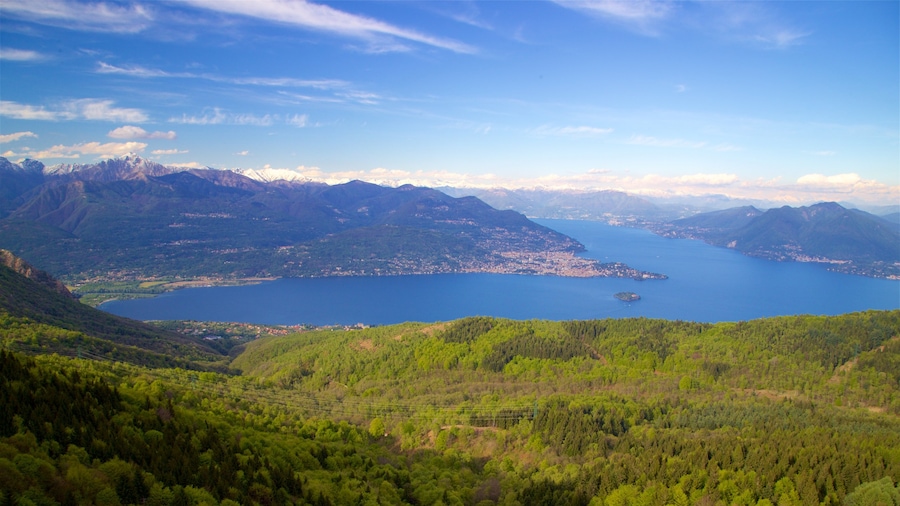 Funivia Stresa-Alpino-Mottarone ofreciendo vista panorámica, un río o arroyo y escenas tranquilas