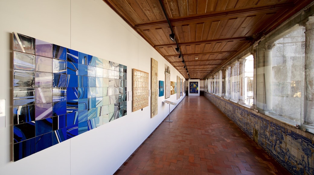 National Museum of Azulejos featuring interior views and art