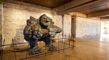 Pythian Castle che include arte e vista interna