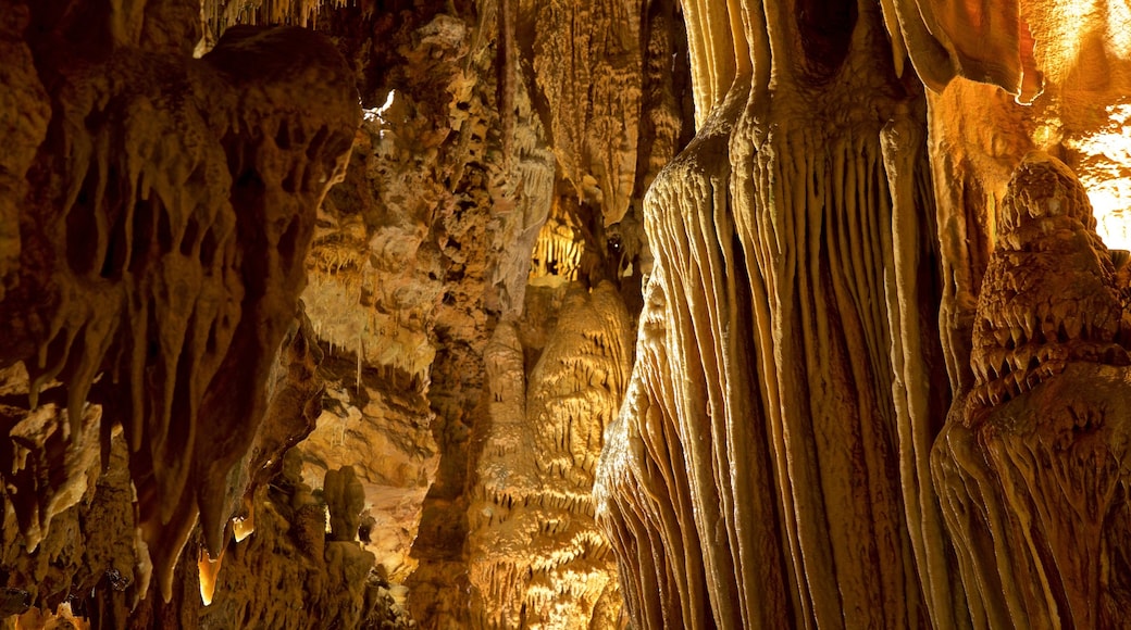 Bridal Cave showing caves