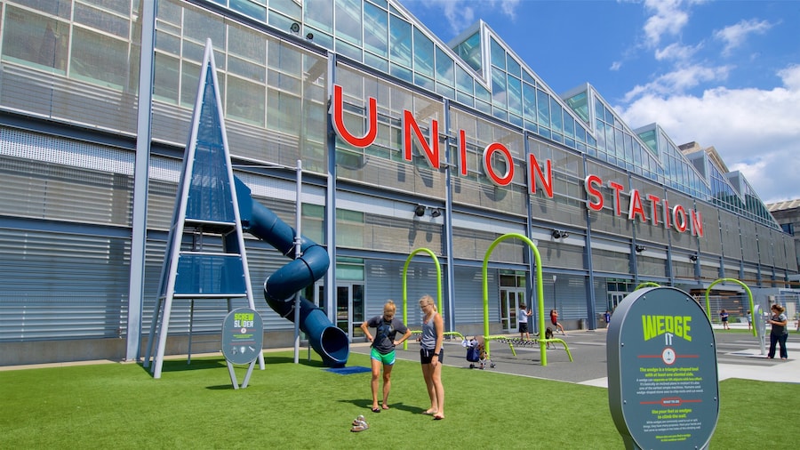 Science City at Union Station which includes signage as well as a couple