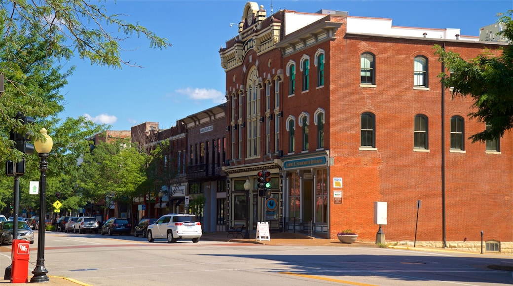 Jefferson City toont historisch erfgoed en een klein stadje of dorpje