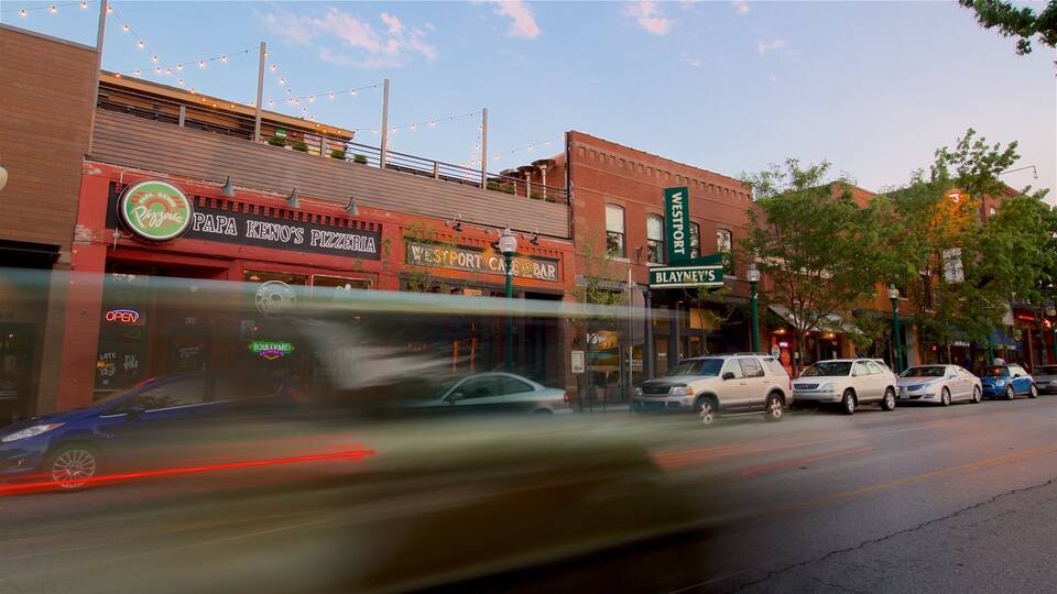 Westport which includes a sunset