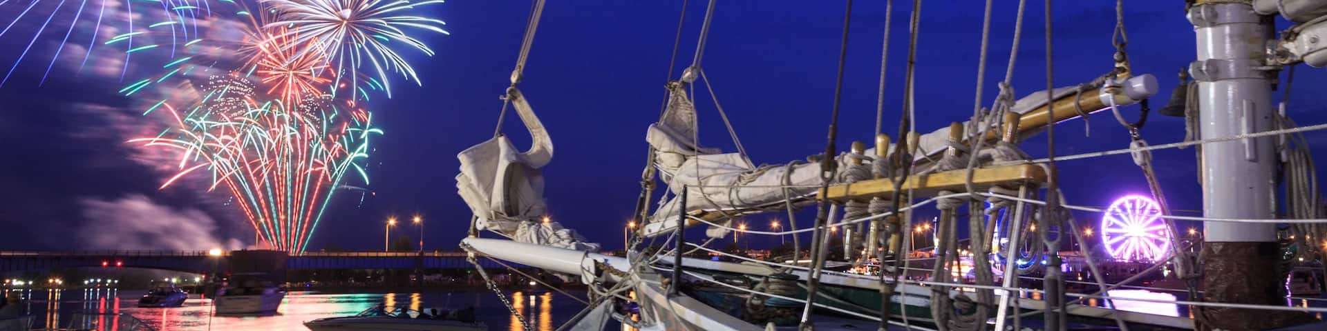 Bay City featuring a bay or harbor and night scenes