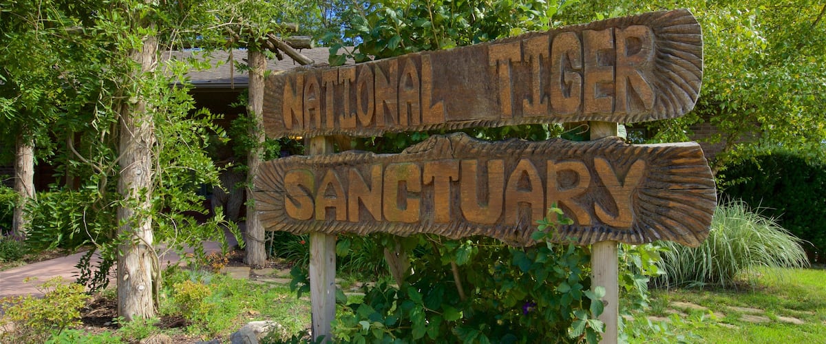 National Tiger Sanctuary which includes signage