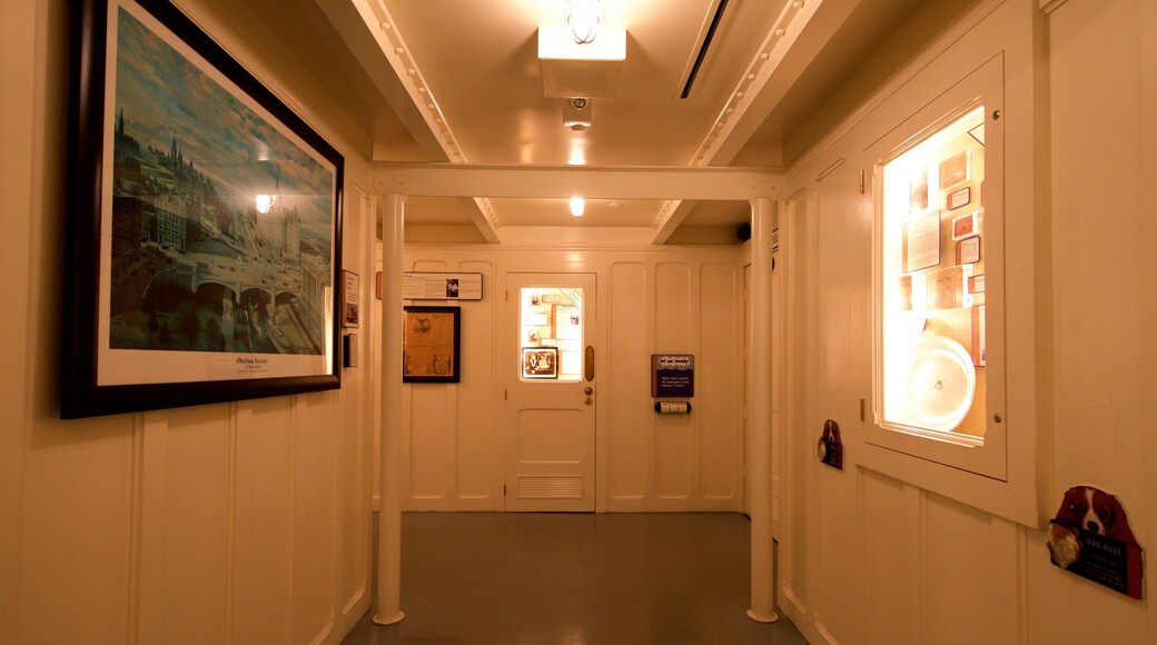 Titanic Museum featuring interior views