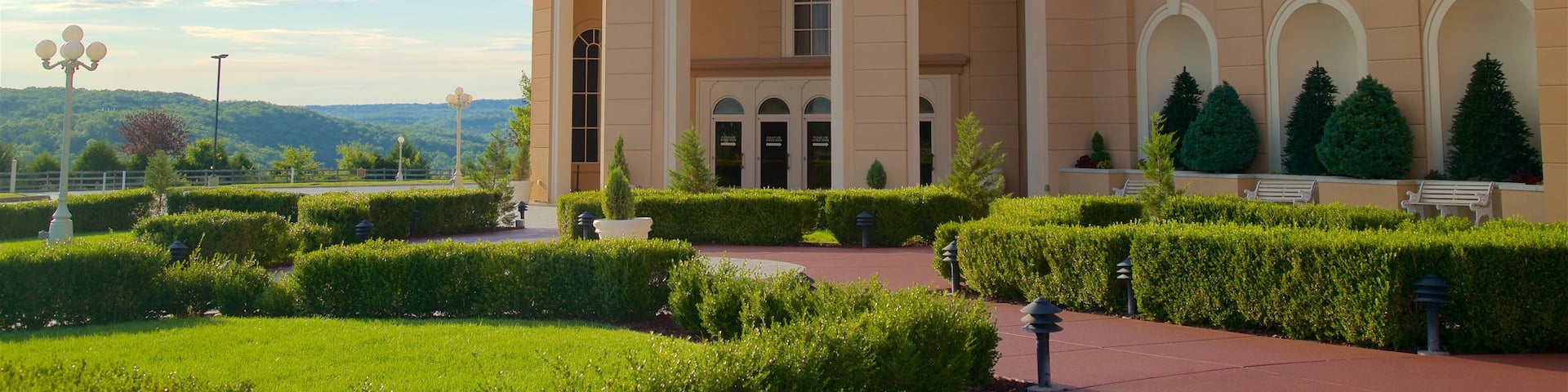 Sight and Sound Theatres showing a park and heritage architecture