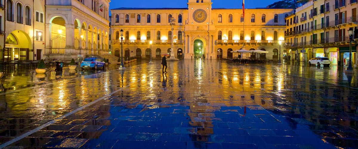 Piazza dei Signori featuring a square or plaza, heritage architecture and landscape views