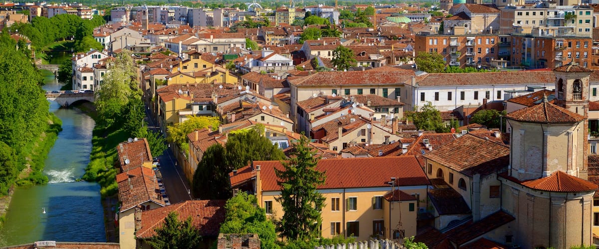 La Specola Observatory showing a river or creek, a city and landscape views
