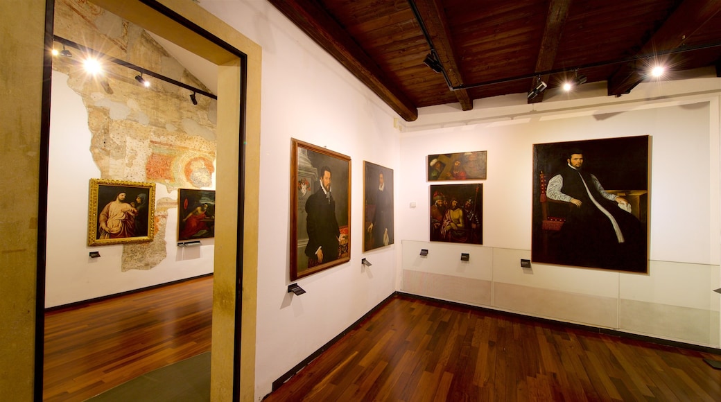 Eremitani Town Museums showing art, interior views and religious elements