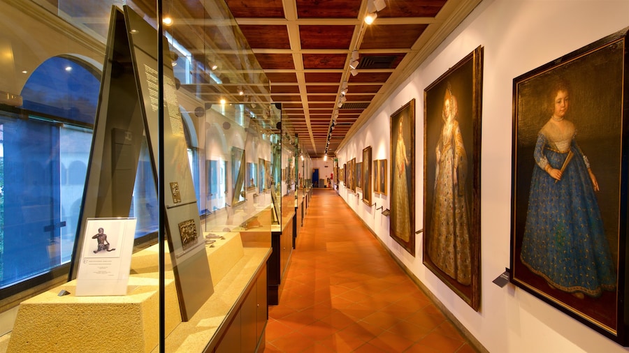 Eremitani Town Museums featuring religious aspects, art and interior views