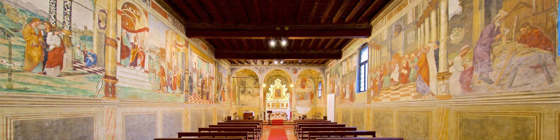 Padua Provinz welches beinhaltet Kunst, Innenansichten und religiöse Elemente