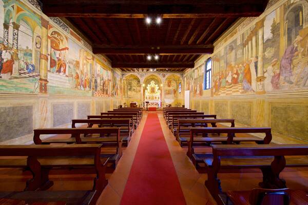 Padoue montrant église ou cathédrale, art et éléments religieux