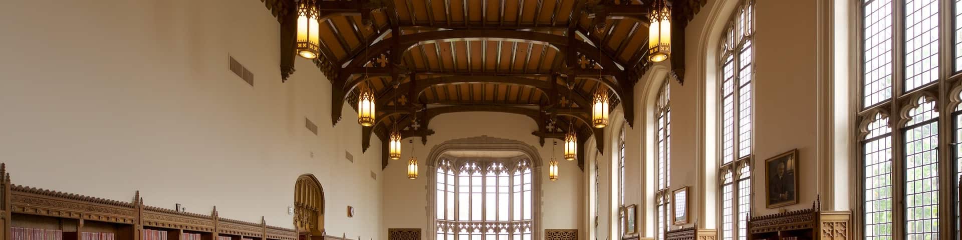 Bizzell Library featuring interior views and heritage elements