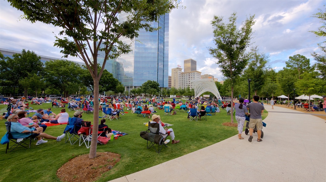 Oklahoma City which includes a city, a high rise building and a park