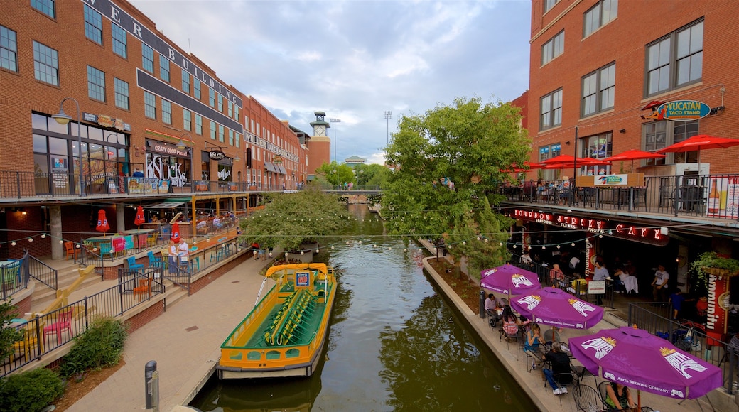 Bricktown showing a river or creek