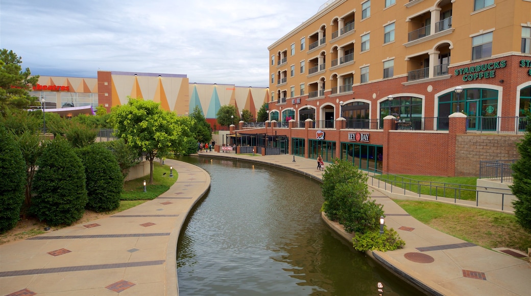 Bricktown showing a river or creek