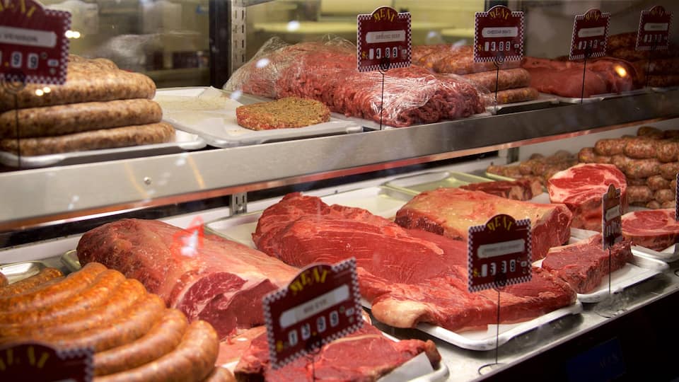 Tulsa showing food, signage and markets