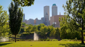 Centennial Park featuring a skyscraper, a city and a park