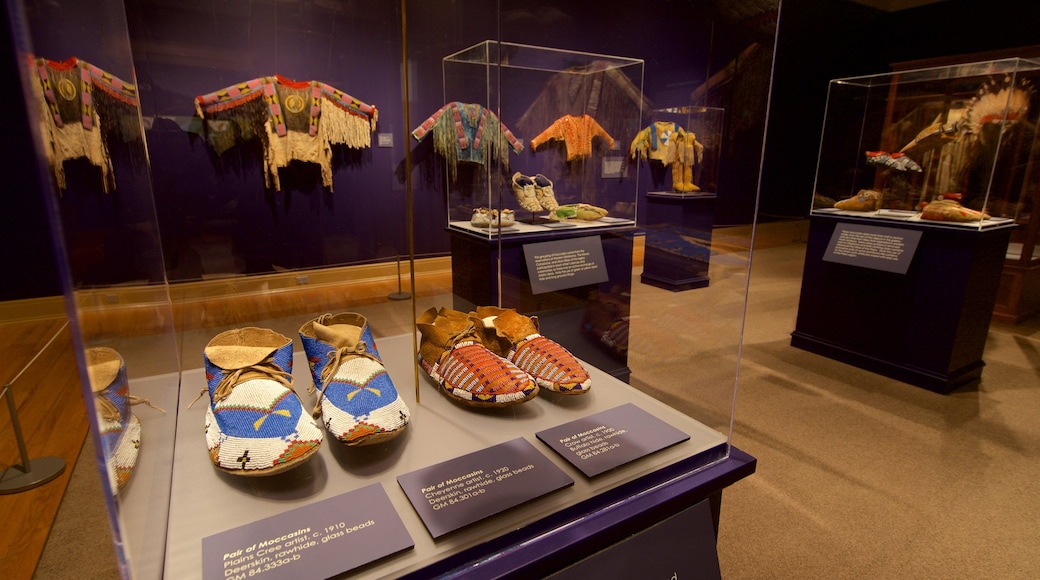 Gilcrease Museum showing interior views, heritage elements and indigenous culture