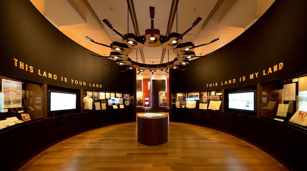 Woody Guthrie Center which includes interior views