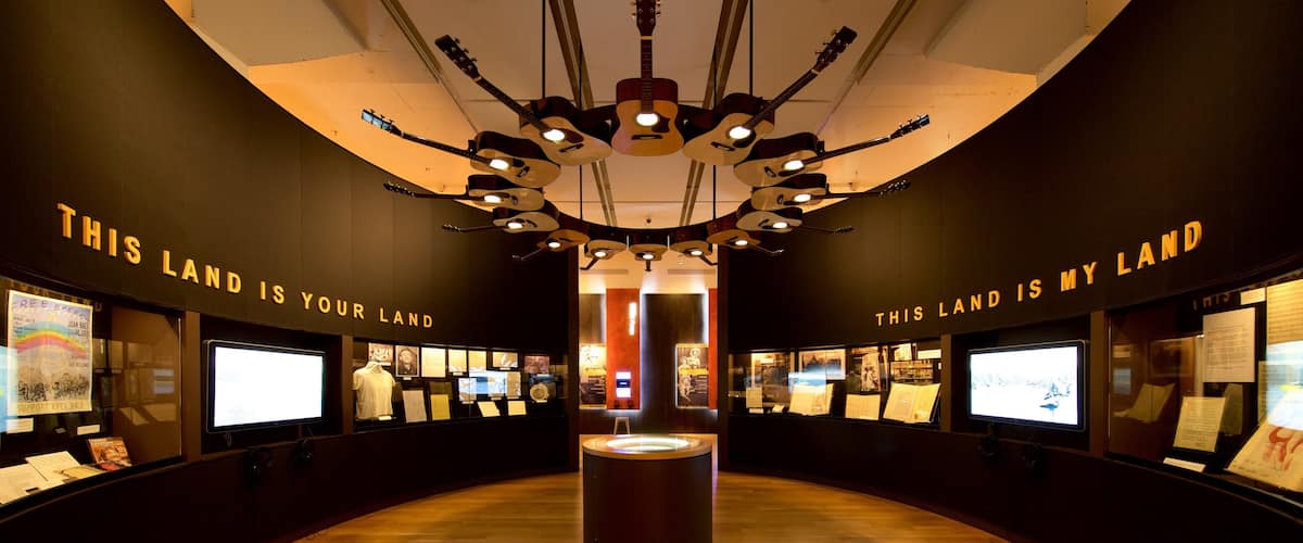 Woody Guthrie Center which includes interior views