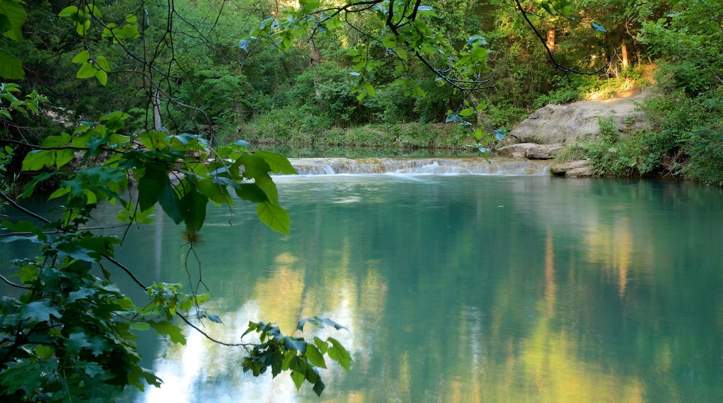 Chickasaw National Recreation Area som inkluderar en å eller flod