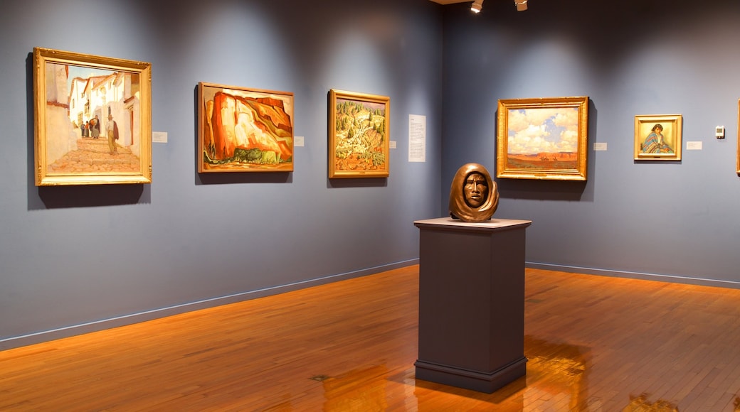 Gilcrease Museum which includes art and interior views