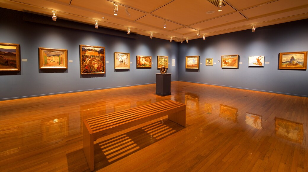Gilcrease Museum featuring interior views and art