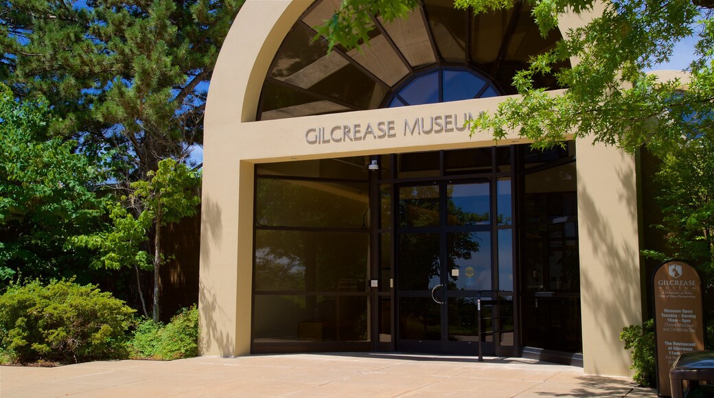 Gilcrease Museum featuring signage