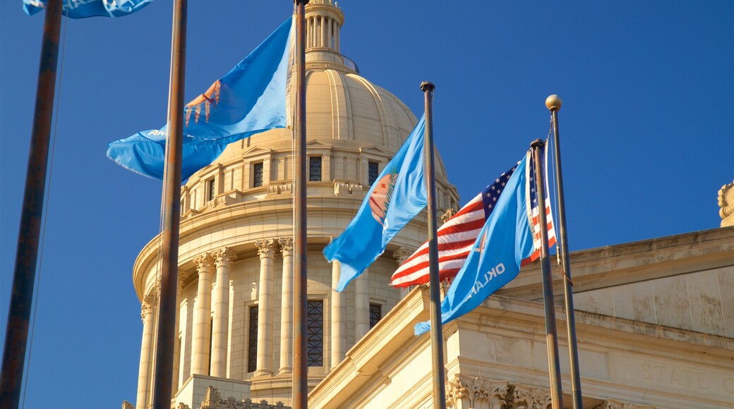 Oklahoma State Capitol featuring heritage elements