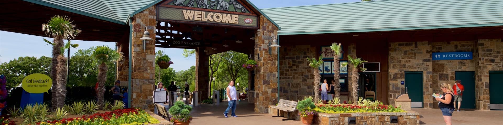 Zoológico de la ciudad de Oklahoma que incluye señalización