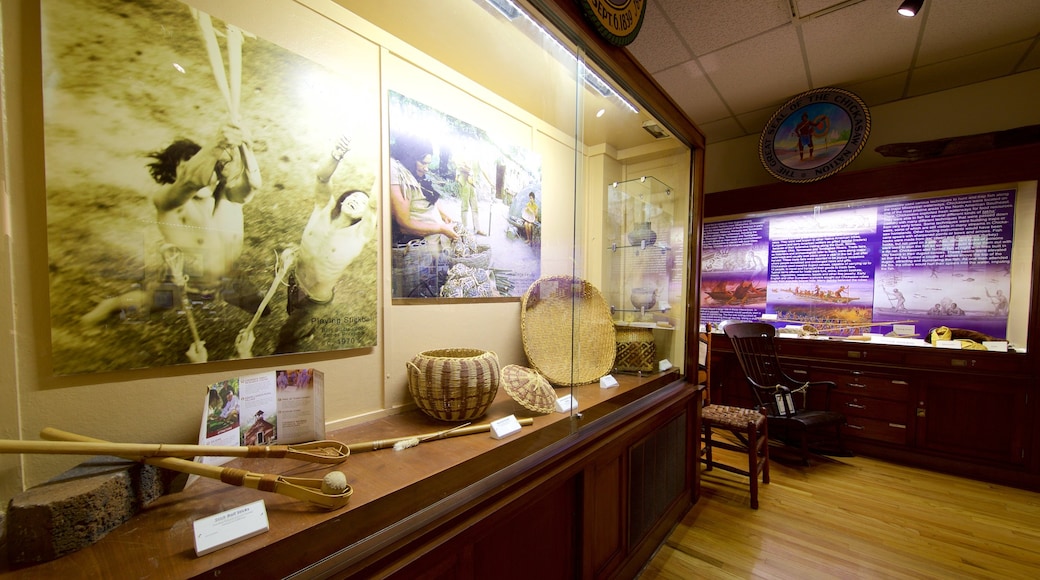 Five Civilized Tribes Museum featuring interior views