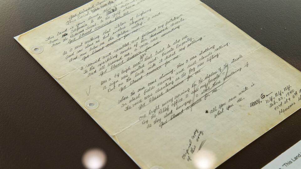 Woody Guthrie Center featuring interior views and heritage elements