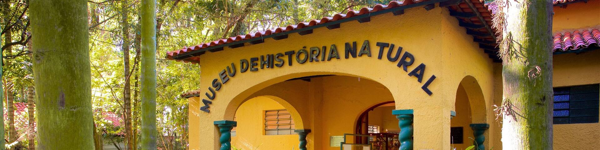 Museum of Natural History featuring a park and signage