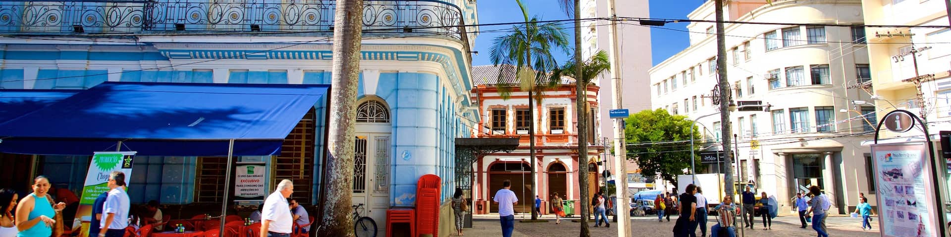 Campinas which includes street scenes and heritage elements as well as a small group of people