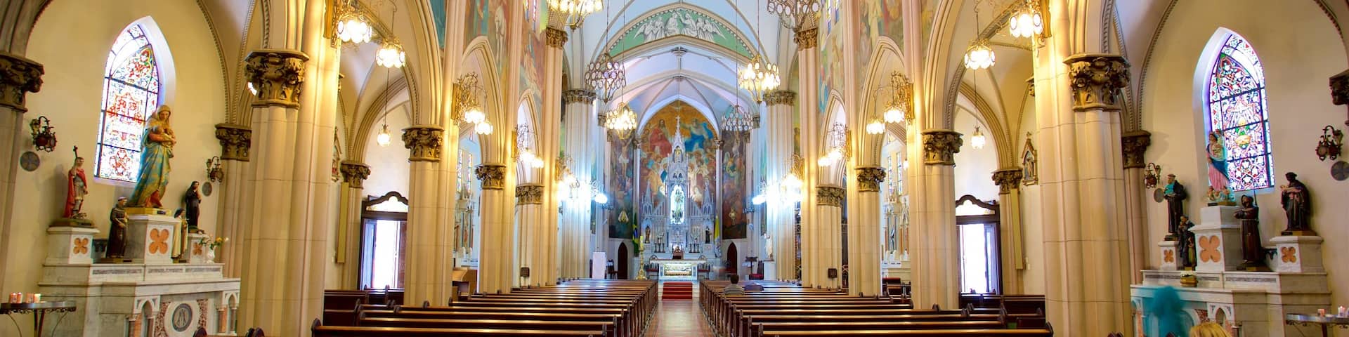 Basilica of Our Lady of Mount Carmel which includes interior views, a church or cathedral and heritage elements